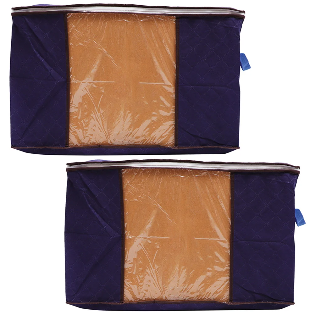 

2 Pcs Moisture-proof Storage Bag for Clothes Blanket Organizer Comforter Bedding Organiser Multipurpose Bags