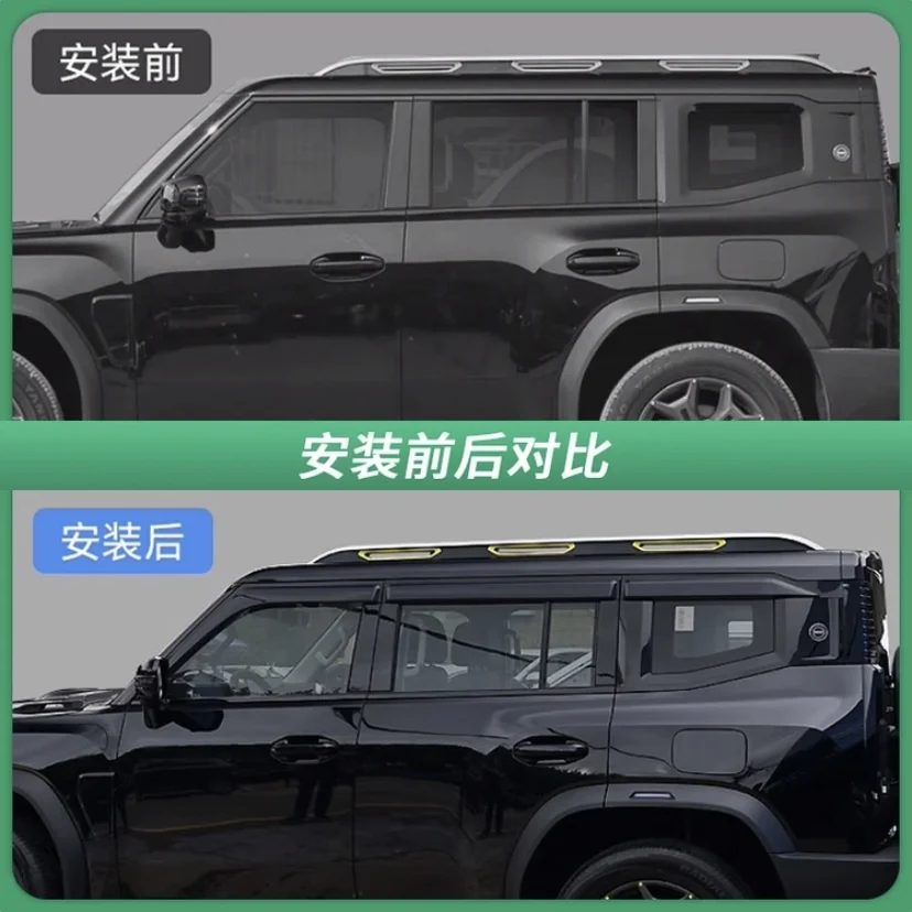 For JETOUR TRAVELER T2 WINDOW RAIN GUARDS Side Window Visor Rain Guard Wind Deflector Window Deflector