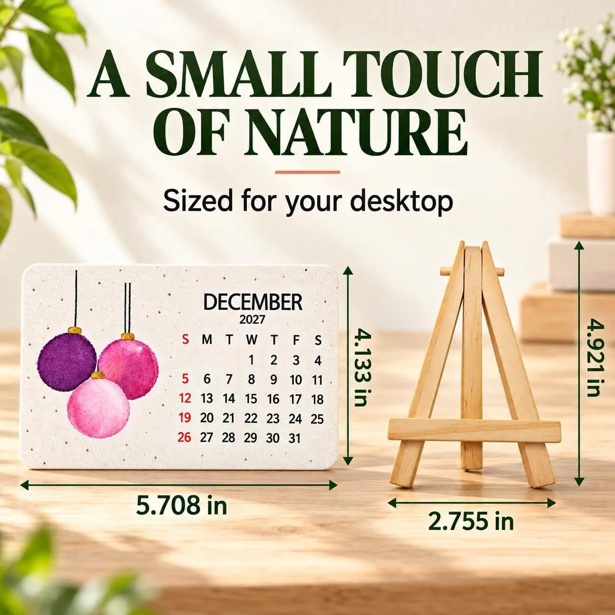 2027 Environmental Friendly Seed Planting Calendar with Hanging Bracket and Date Tracking Function - A Thoughtful Gardening Gift 5