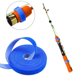 Fishing Rod Tie Holder Strap Suspenders Fastener Hook Loop Ties Fishing Rod Strapping Outdoor Fishing Gadget Accessories