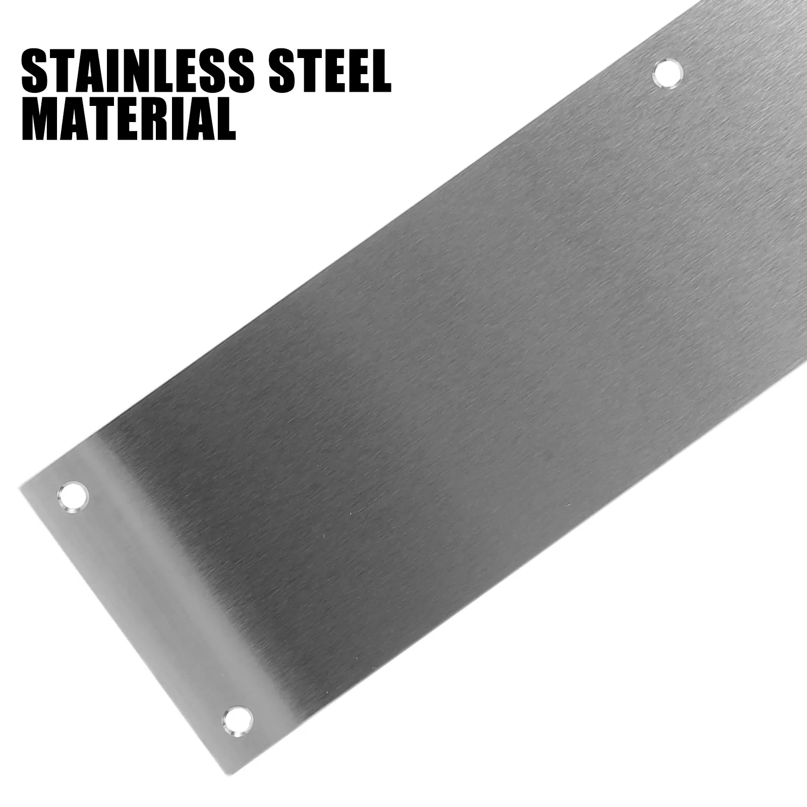 14.97x3.50 Inch Stainless Steel Door Panel Protector Modern Metal Kick Plate Shield for Interior Doors Exterior Doors High