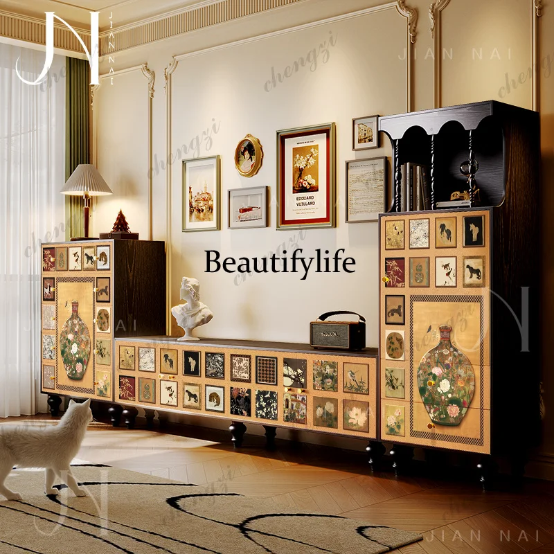 Accent Luxury Living Room Cabinets Display Nordic Corner Storage Cabinets Drawers Curio Craft Armoires De Salon Home Furniture