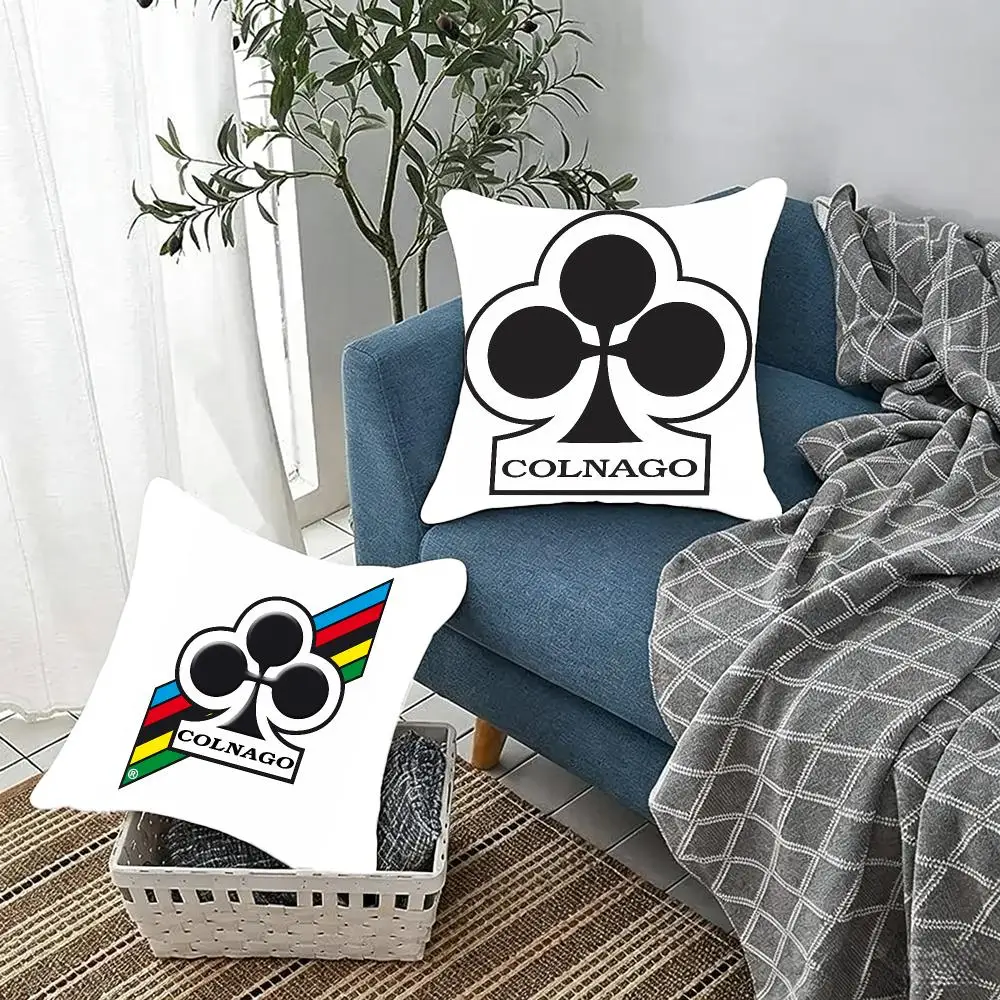 Professional Cycling C-Colnago Cushion Cover Fluffy velvet Nordic style plush Living room sofa decorative