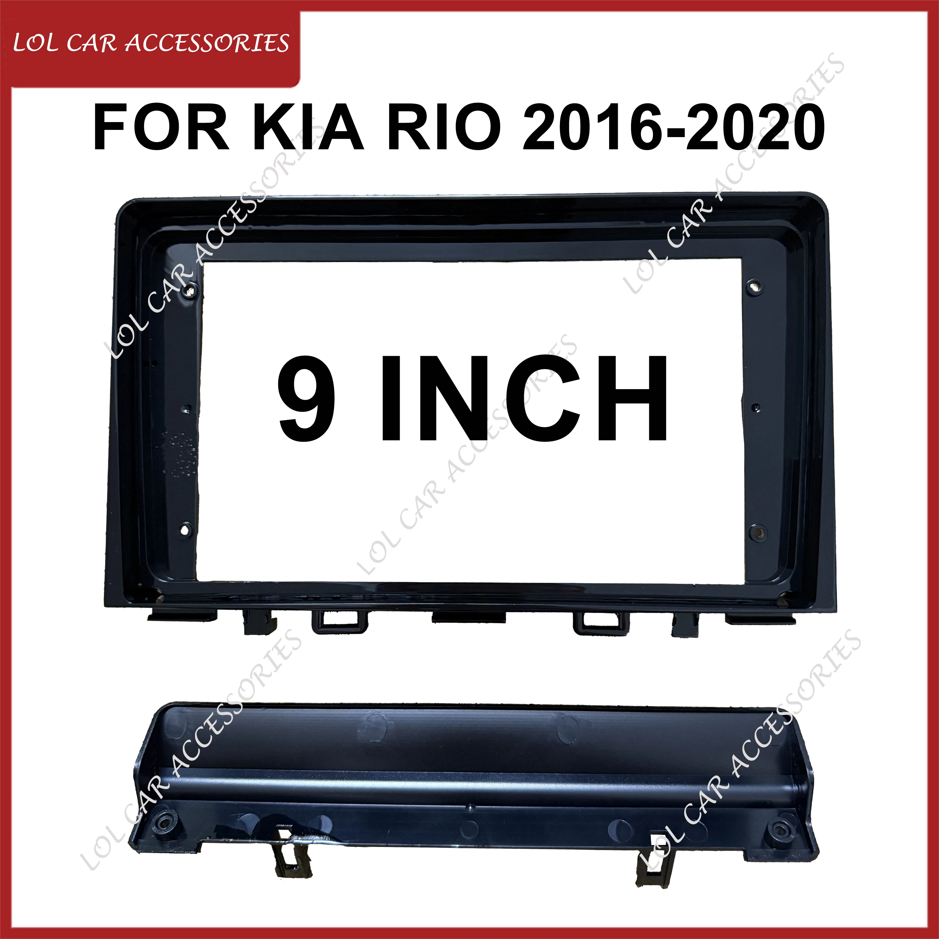 

LCA 9-дюймовый лицевой прибор для Kia Rio 2016-2020, автомобильный радиоприемник, DVD, GPS, MP5, Android-плеер, головное устройство, 2 Din панели, крышка рамы приборной панели