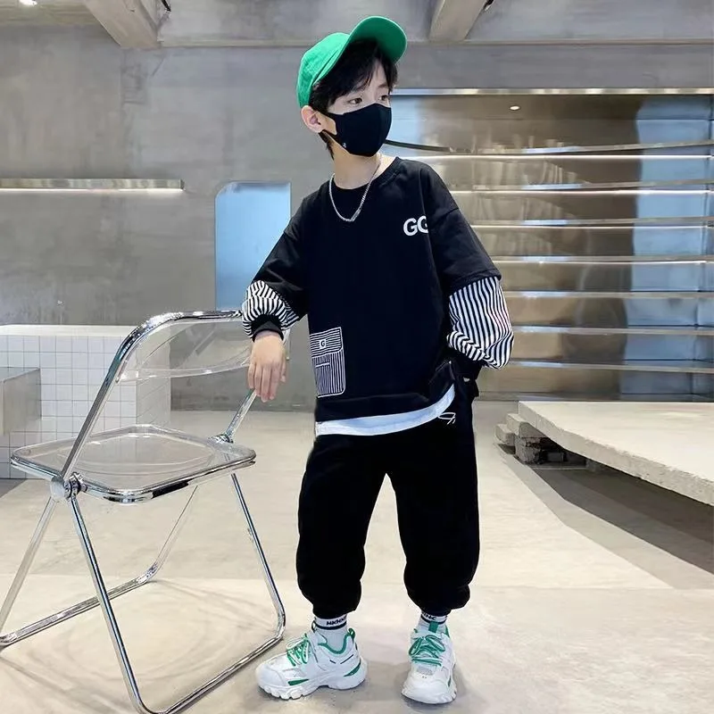 

Комплект свитшотов с принтом, детская одежда для детей 4 лет, детская одежда для мальчиков, новинка 2025 года, детская осенне-зимняя одежда, комплекты для мальчиков