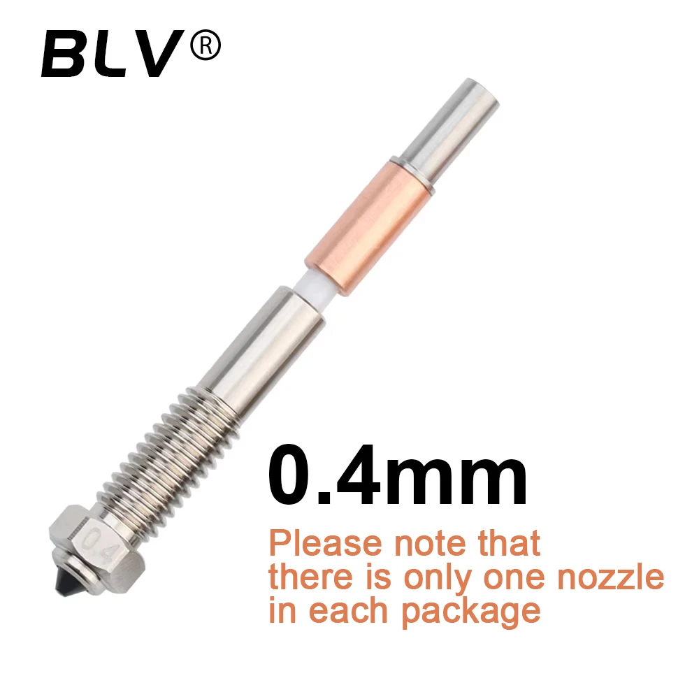 BLV® QIDI Plus4 Bimetal nozzle Ceramic insulation integration for quick removal and very easy replacement