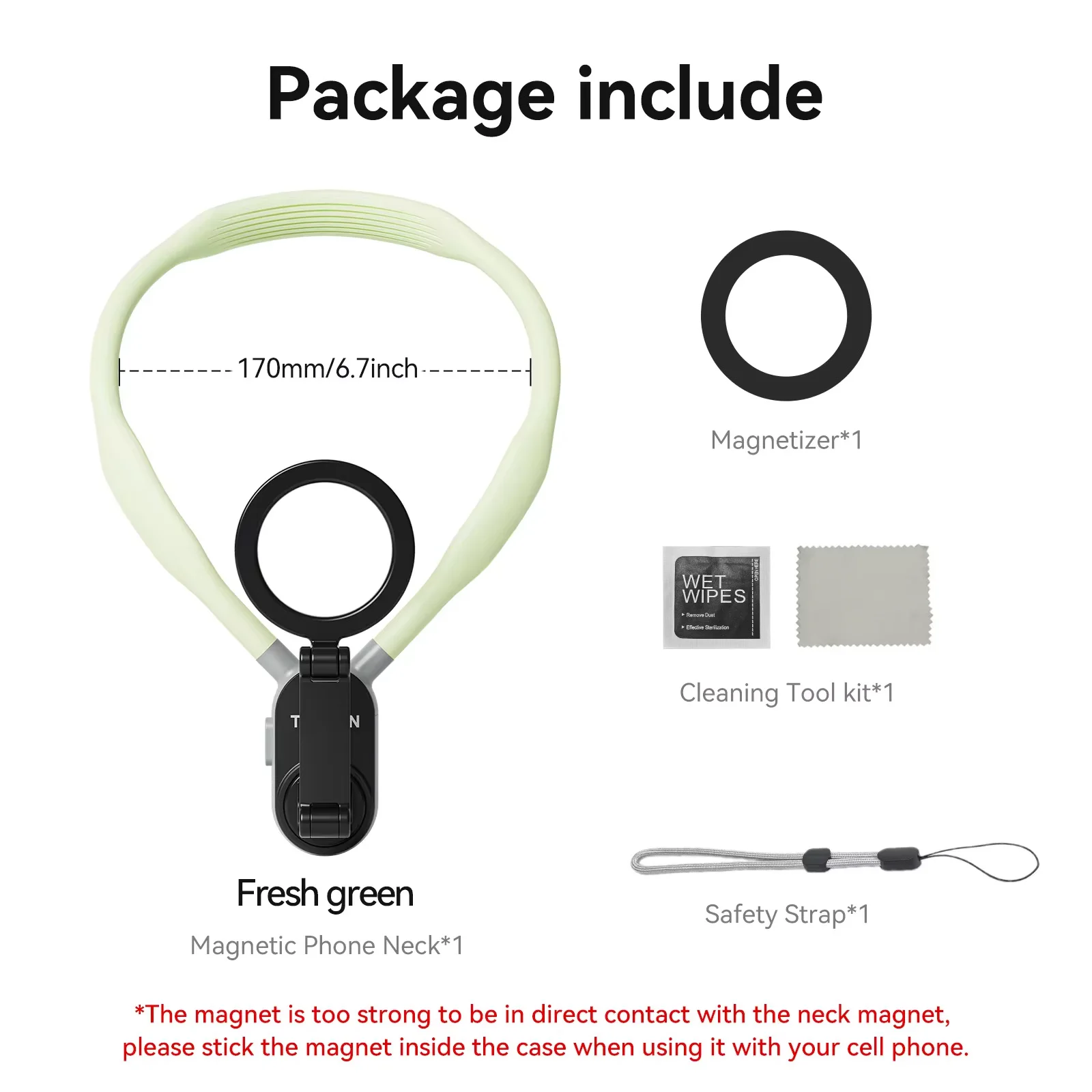 TELESIN Quick Release Magnetische Neck Mount Hold voor Iphone 15 14 13 12 11 10 SAMSUNG HUAWEI XIAOMI Smart Telefoon Accessoires