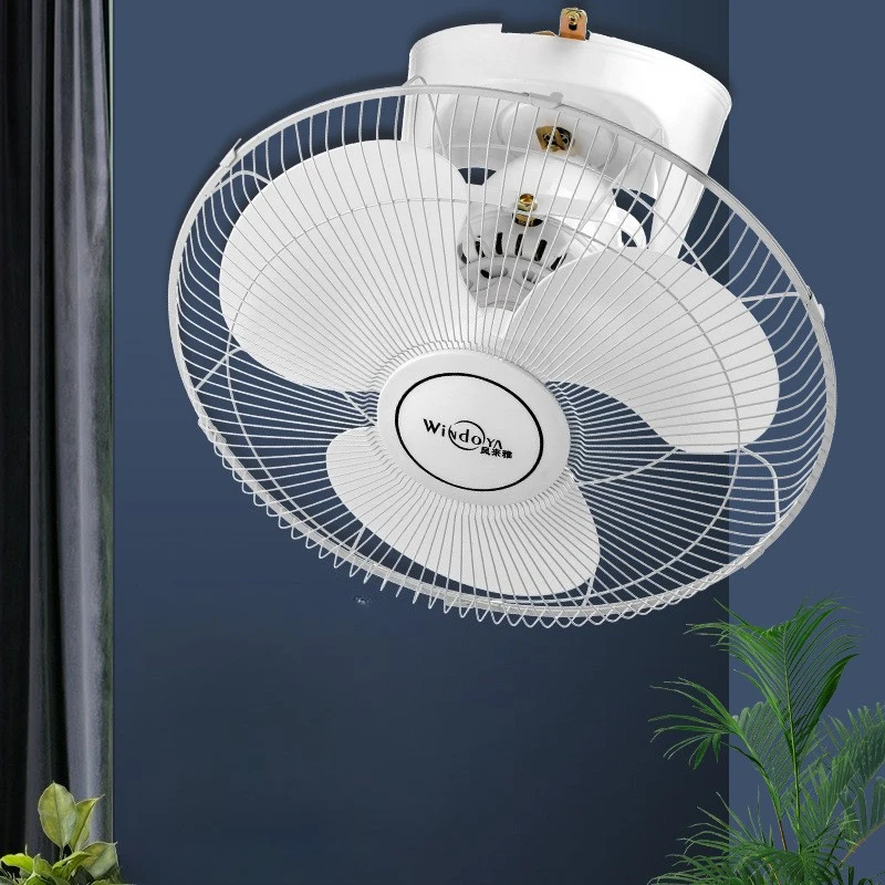 

360 Oscillating Ceiling Fan 16 Inch FD40 School Dorm Large Airflow Low Noise Long Lasting for Workshop Room Cooling Classroom