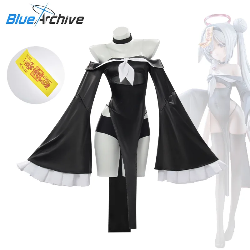 أزياء أنيمي الزرقاء الجديدة لعام 2026 أزياء برانا التأثيرية للنساء فستان برانا الأزرق Jk يناسب أزياء الهالوين باللون الأسود