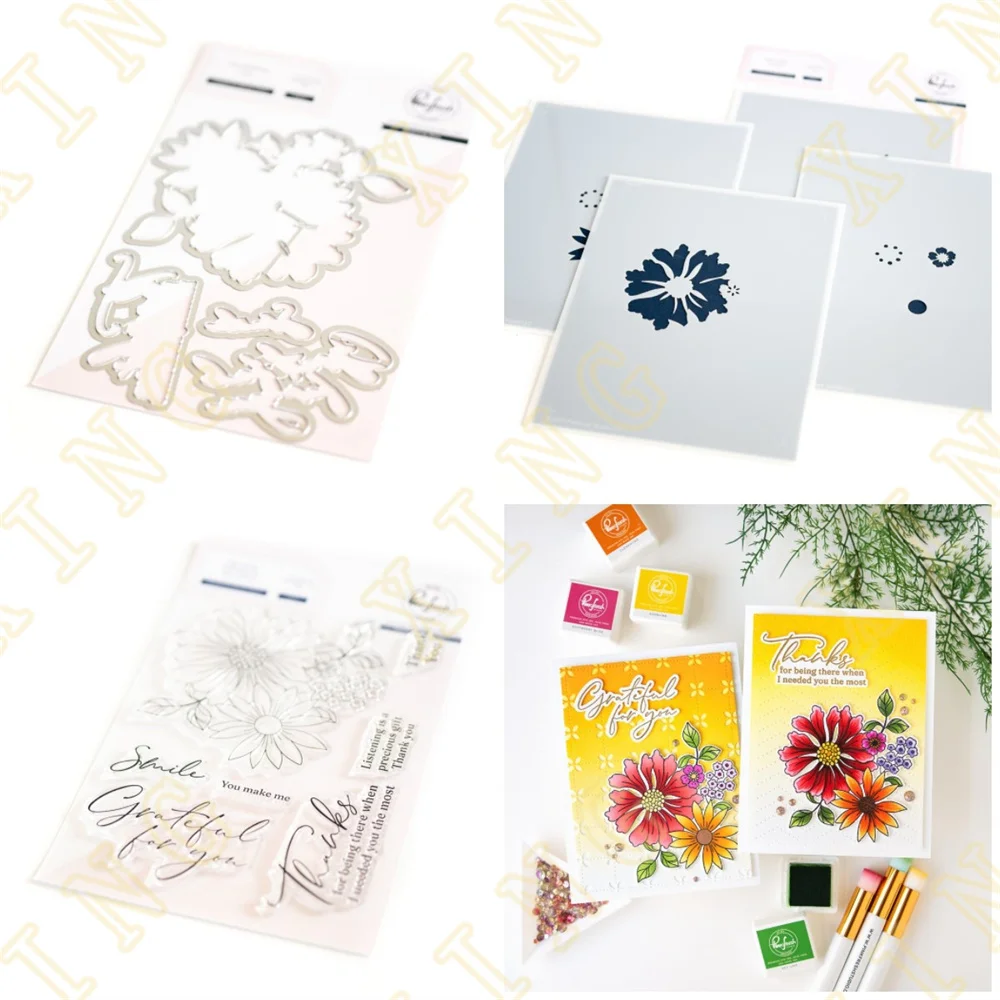 Спасибо за то, что вы здесь, металлические штампы для вырезания, трафарет для украшения, шаблон для тиснения, поздравительная открытка «сделай сам»