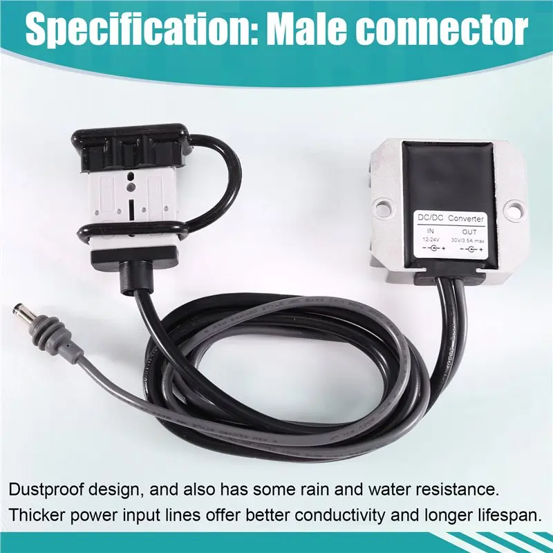 SQPP-For Starlink Mini 12/24V To 30V 3.5A DC-DC Power Converter 50A With For Connector Max 105W Out IP67