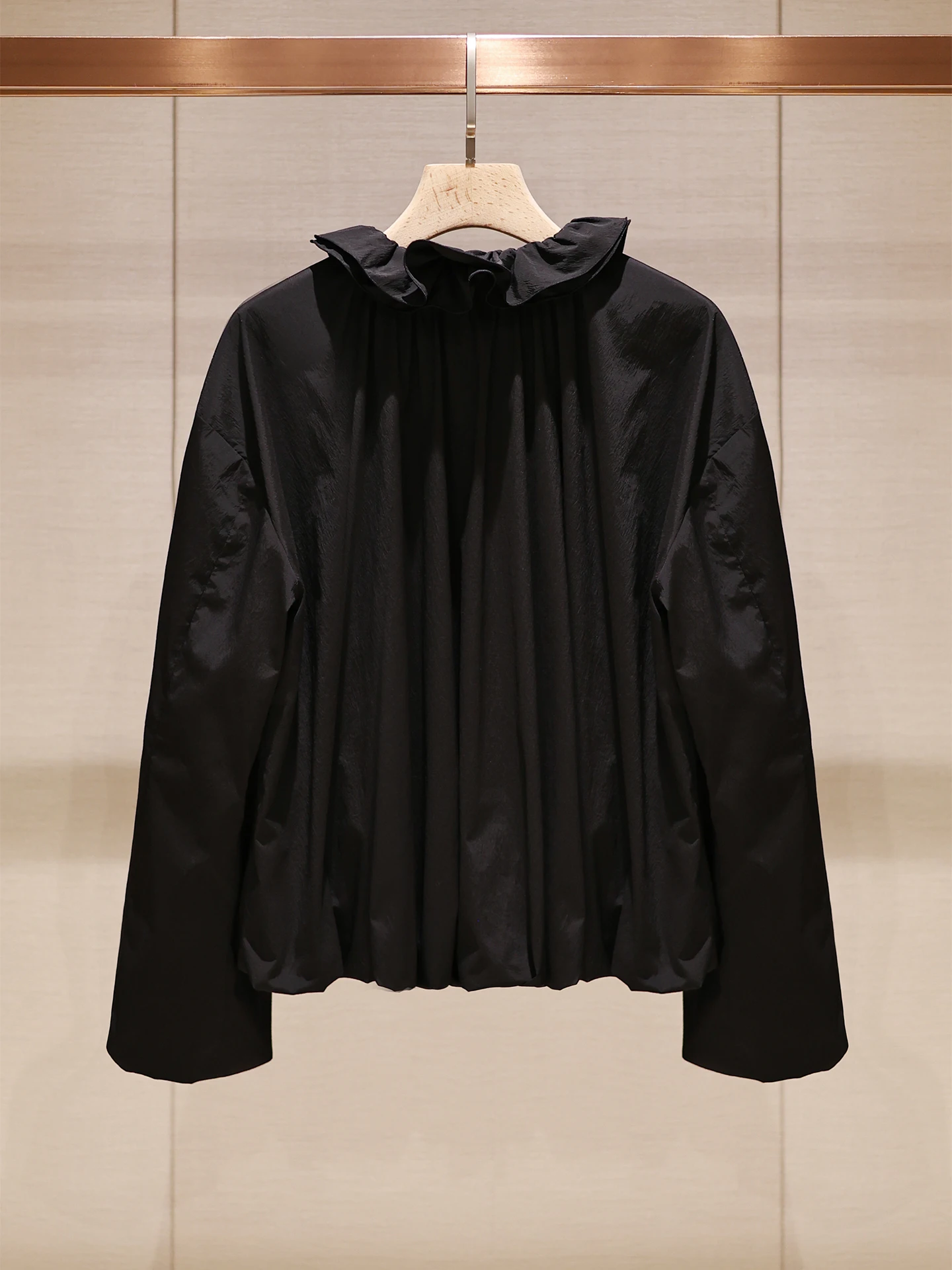 معطف بتصميم عقدة بحاشية غير متماثلة من Bla، ملابس خارجية كورية لربيع وخريف وصلت حديثًا للنساء