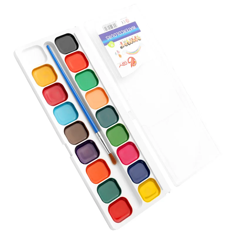 Semi-dry Solid Watercolor Paint Set Children\'s Painted Watercolor Washable Watercolor Paint Stationery Accessories