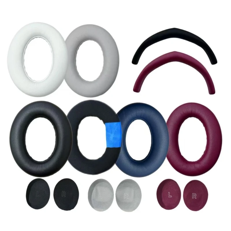 Replacement Ear Pad Cushion For Bose QC Ultra Over-Ear Headphones with Inner Cup Covers and Headband Contact Support view 2