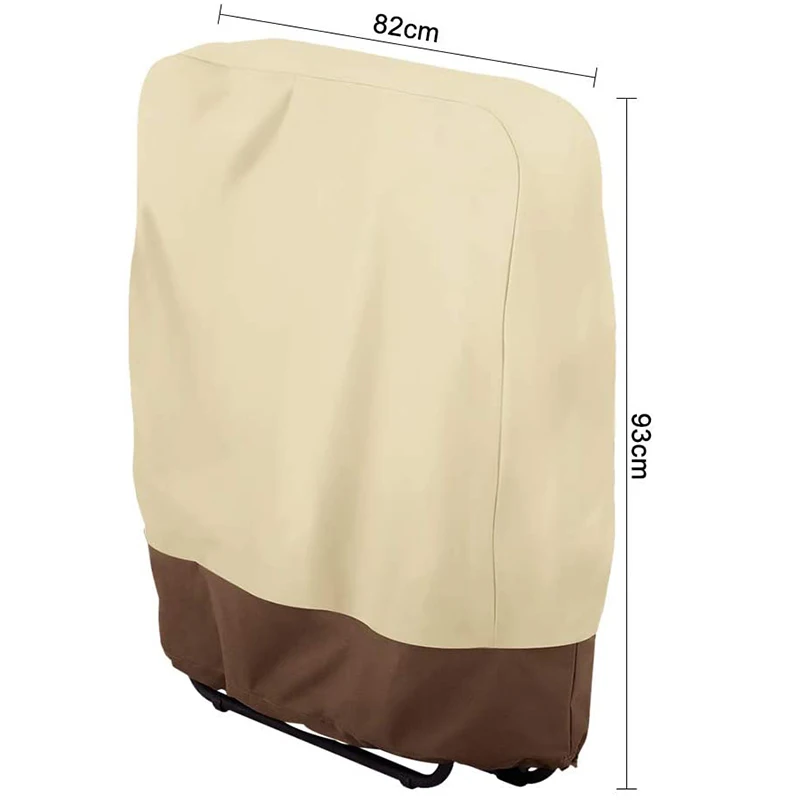 B62B-Outdoor Folding Deck Chair Cover Waterproof Balcony Outdoor Folding Deck Chair Garden Sunbathing Deck Chair Cover