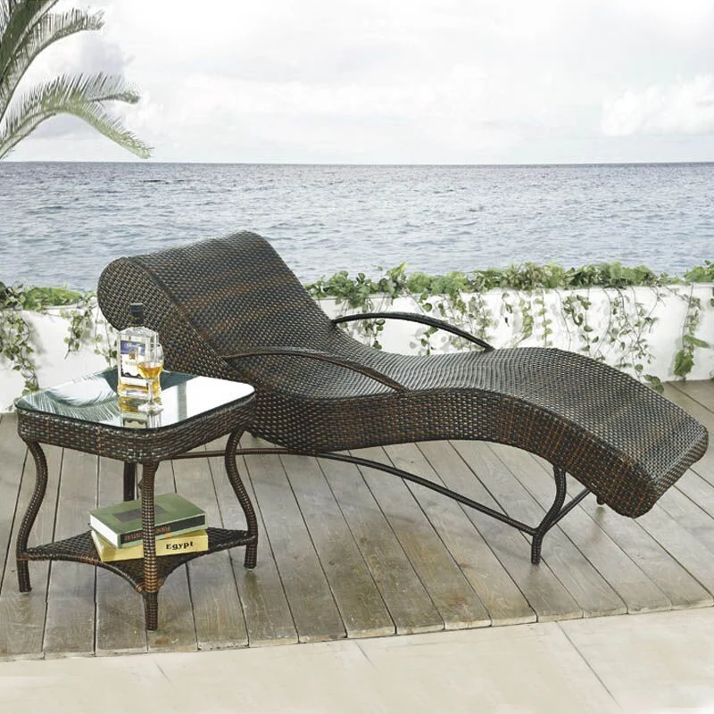 

Rattan Chairs Outdoor Loungers Rattan Loungers Outdoor Beach Chairs Swimming Pool Loungers Balcony Lunch Break