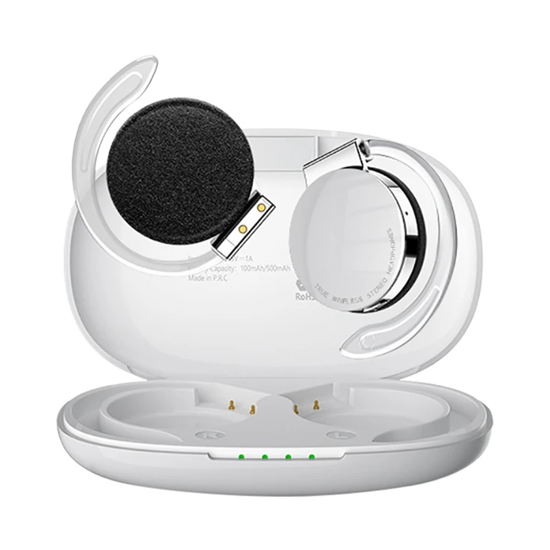

F2 TWS Wireless Bluetooth Headset Over-Ear Sports Headset Noise Cancelling Talking Headset -White