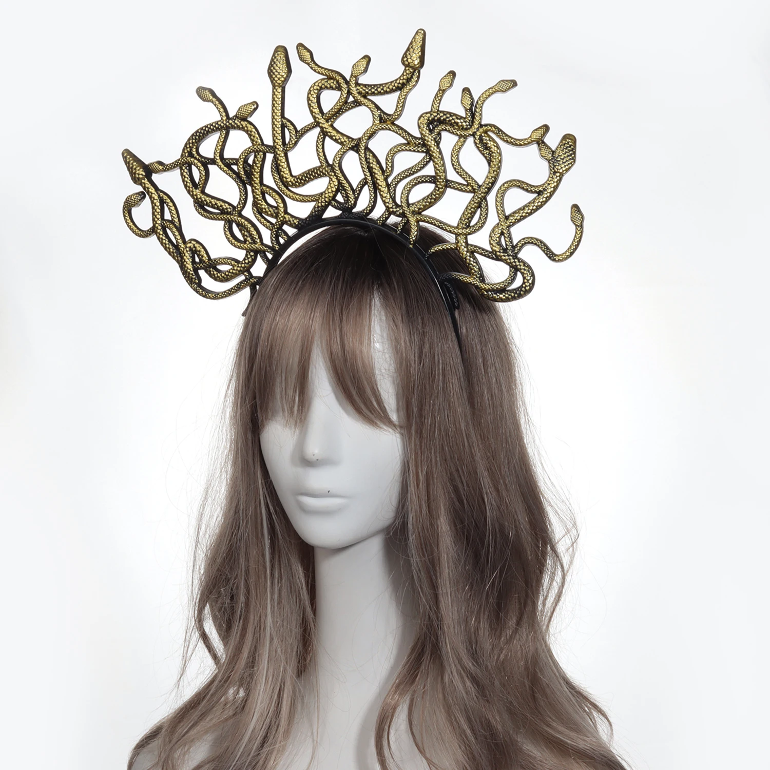 Coiffure Medusa pour femmes, couvre-chef Cosplay pour filles, mythologie grecque ancienne, coiffure en forme de serpent, Costume de carnaval d'halloween, accessoire de fête