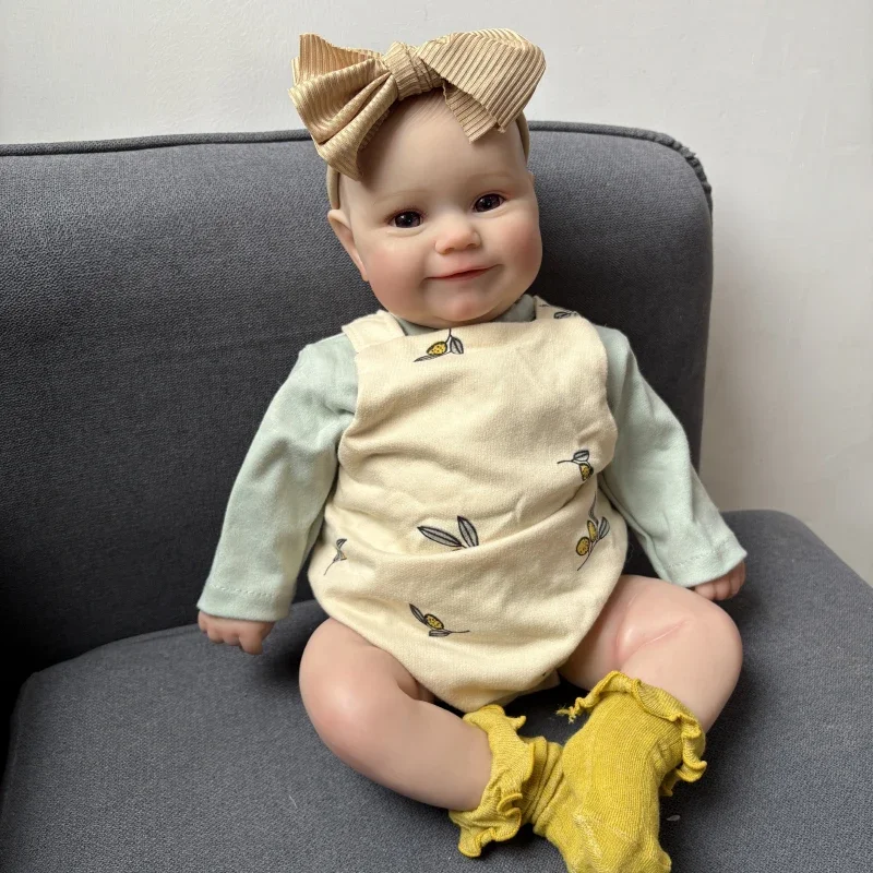 50CM Reborn Baby Doll Maddie Lifelike Doll Pelle 3D con vene visibili Muñecas Bambole per bambini dall'aspetto reale