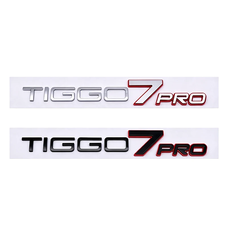 ABS TIGGO7 PRO Letter Car Sticker 3D TIGGO7 PRO Logo Rear Trunk Body Badge Emblem Car Decoration Sticker External Accessories