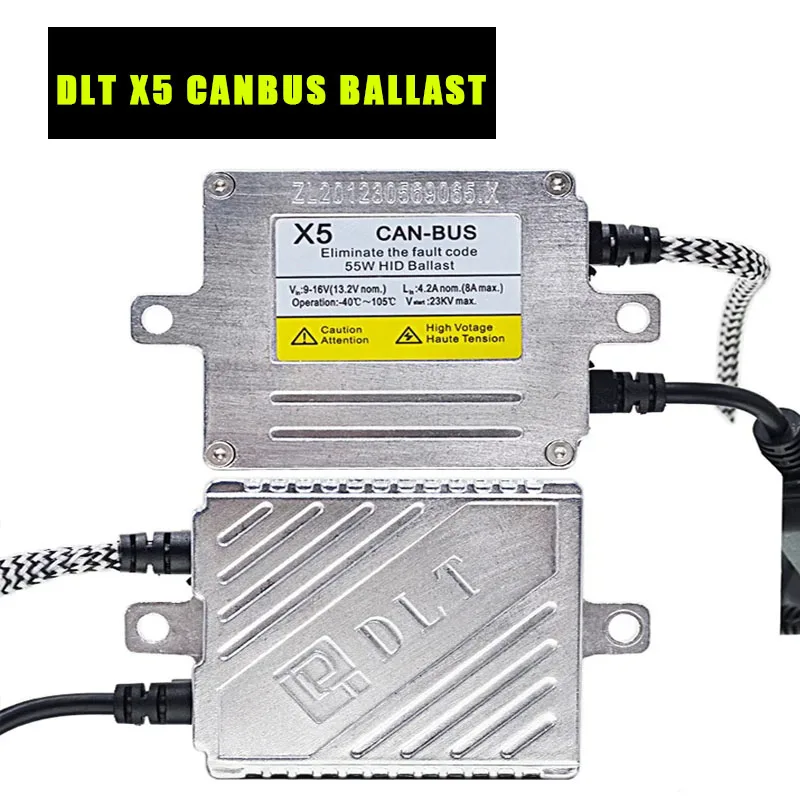 

2 шт. оригинальные без ошибок Canbus Xenon 55W DLT X5 автомобильные фары HID балластный блок зажигания 12 В DLT ксеноновый реактор для комплекта автомобильных ламп