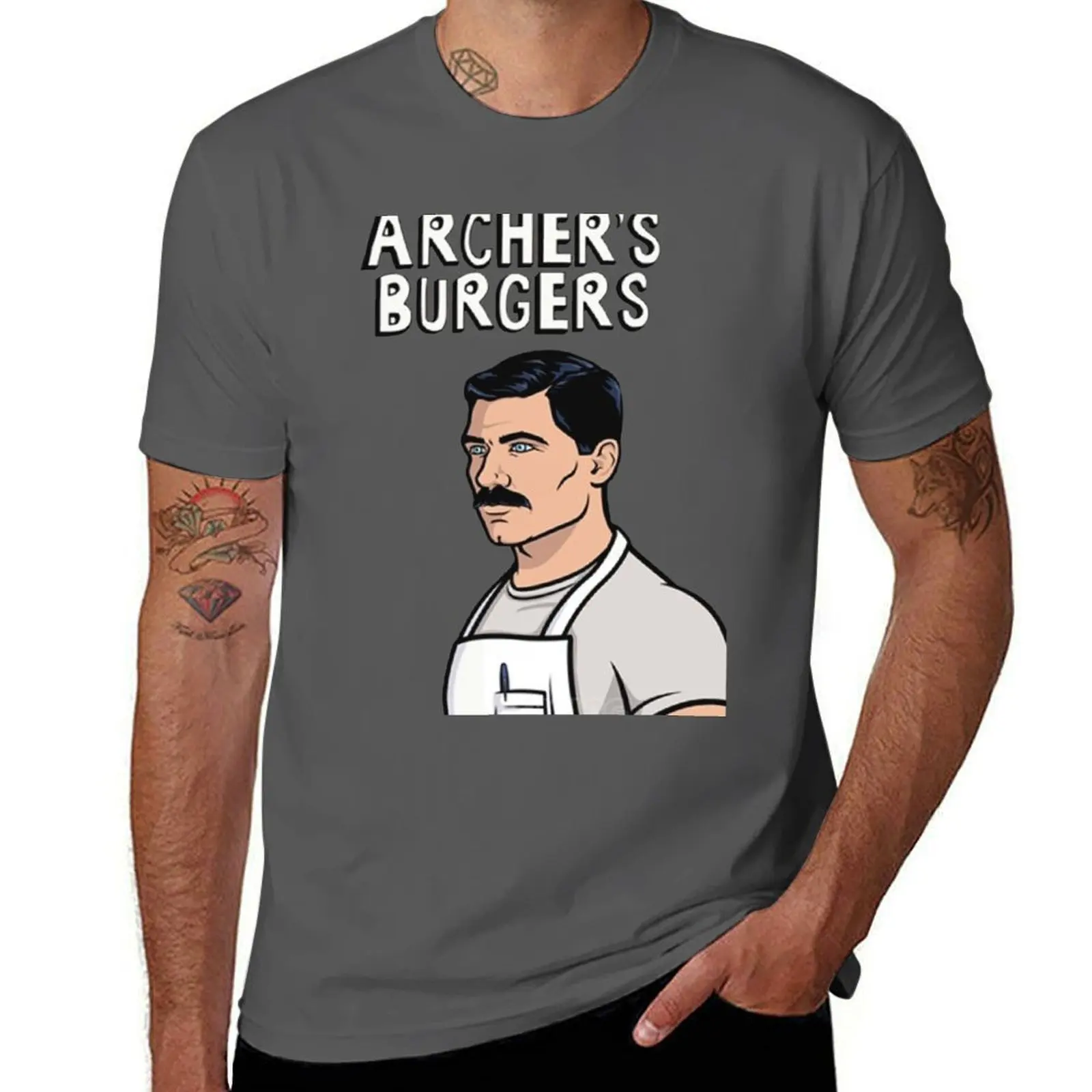 

ARCHER'S BURGERS T-Shirt graphic t shirts for man t shirt personalised man t shirt summer T-Shirt