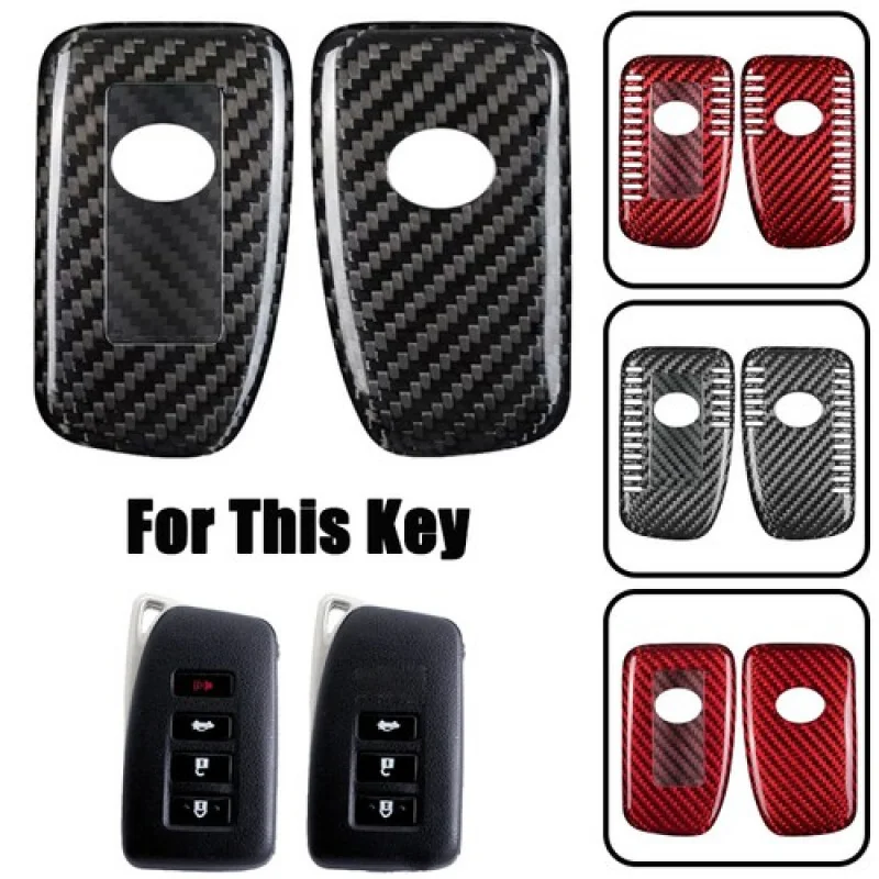 

A+ Carbon Fiber Car Key Fob Case Cover For Lexus RX350 ES RC IS300 IS GS RX RC 250
