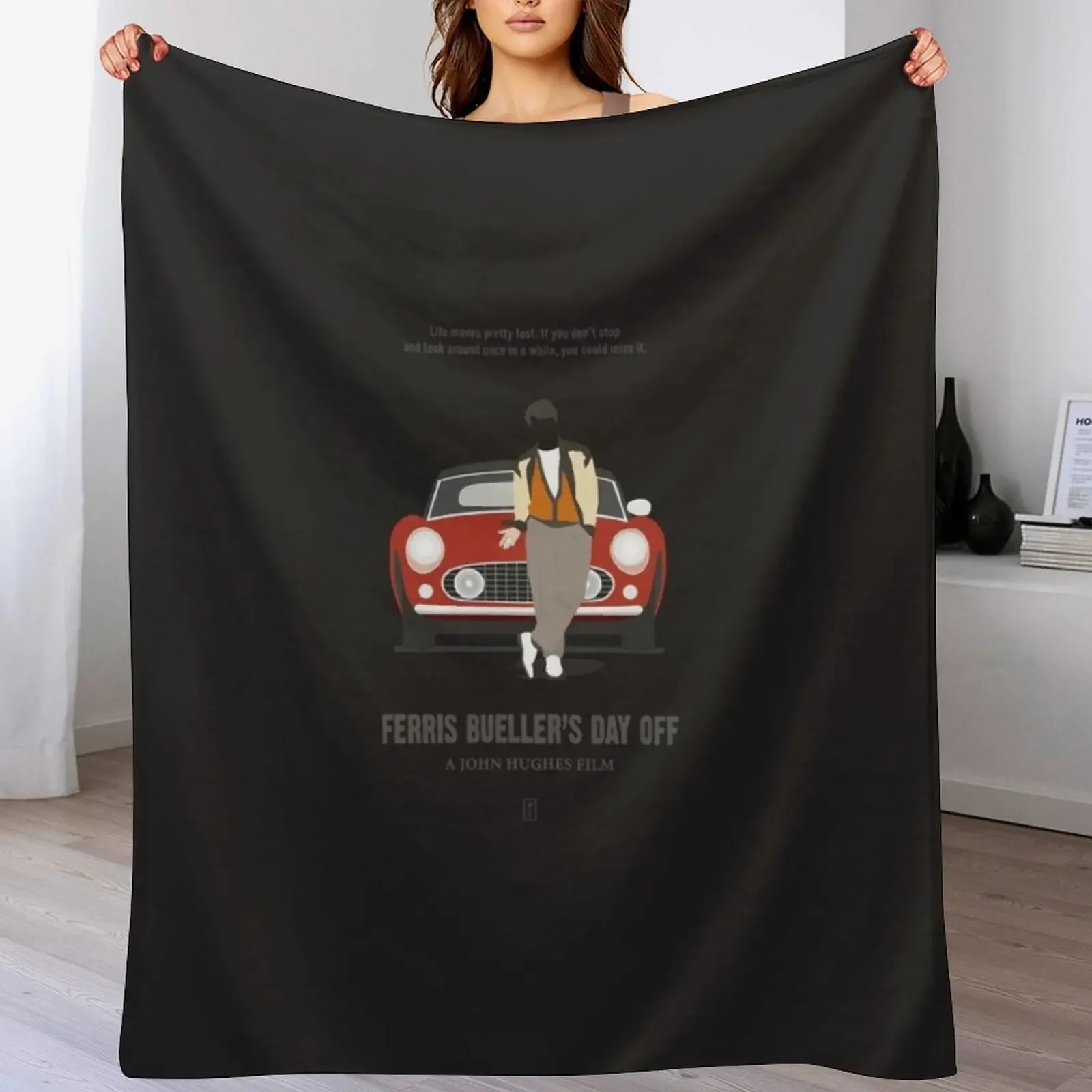 Ferris Bueller Throw Blanket Compact Warm Blanket for Car Road Trip