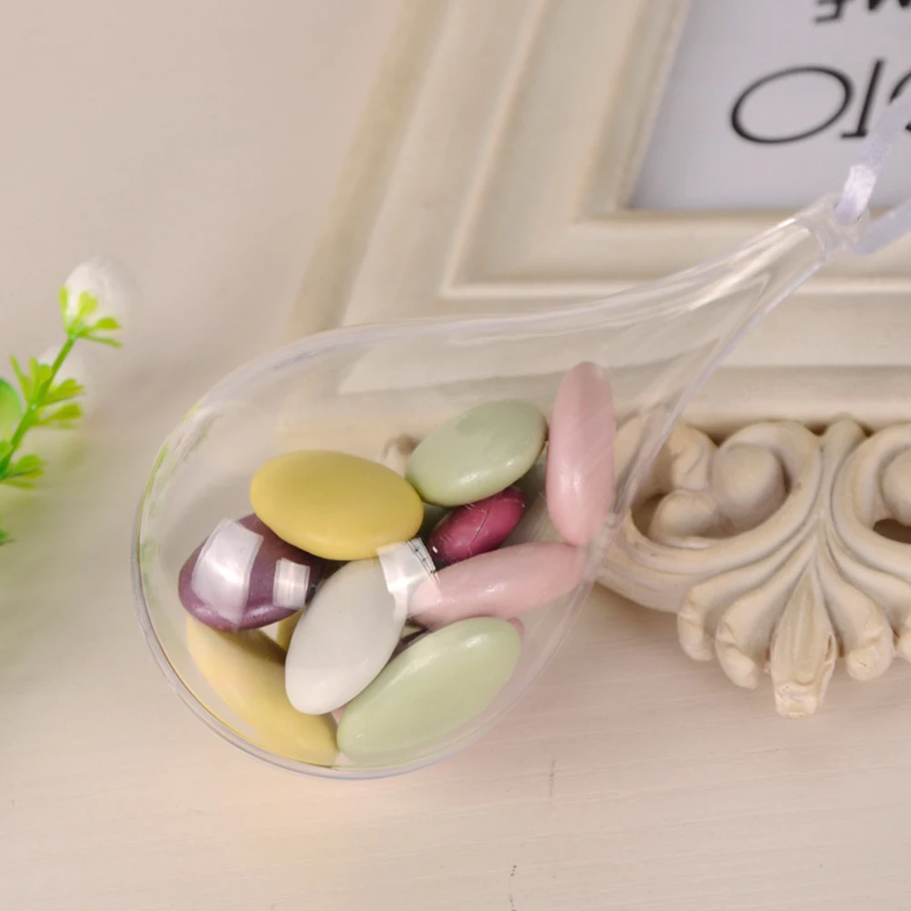

5pcs Plastic Hollow Water Drop Balls Clear DIY Bath Molds Christmas Ornaments Hanging Decor Crafts Party Supplies