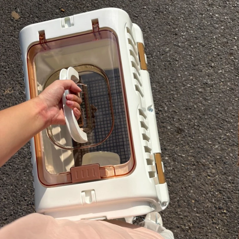 

Переноска для кошек с верхним открытием, портативная дорожная клетка для животных, антистрессовая мягкая переноска для кошек и маленьких собак, ручная переноска для животных