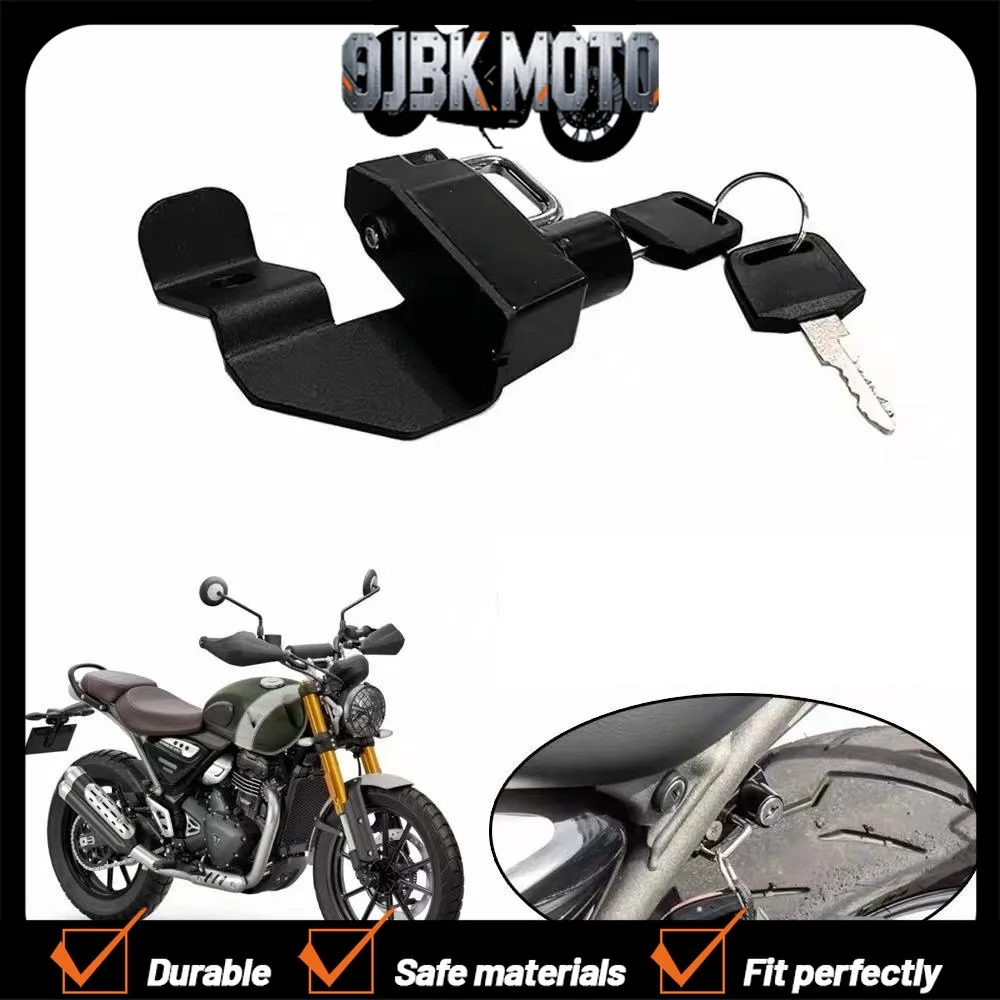 

【Perfect fit】Helmet lock anti-theft security mounting hook for Triumph Speed400 and Scrambler400X motorcycles