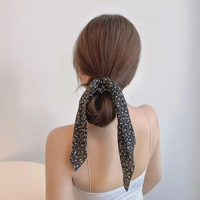 

Floral Sash Hair Ties Women's Vintage Style Hair Bands Hair Accessories for Bun And Ponytail Styling Other Materials