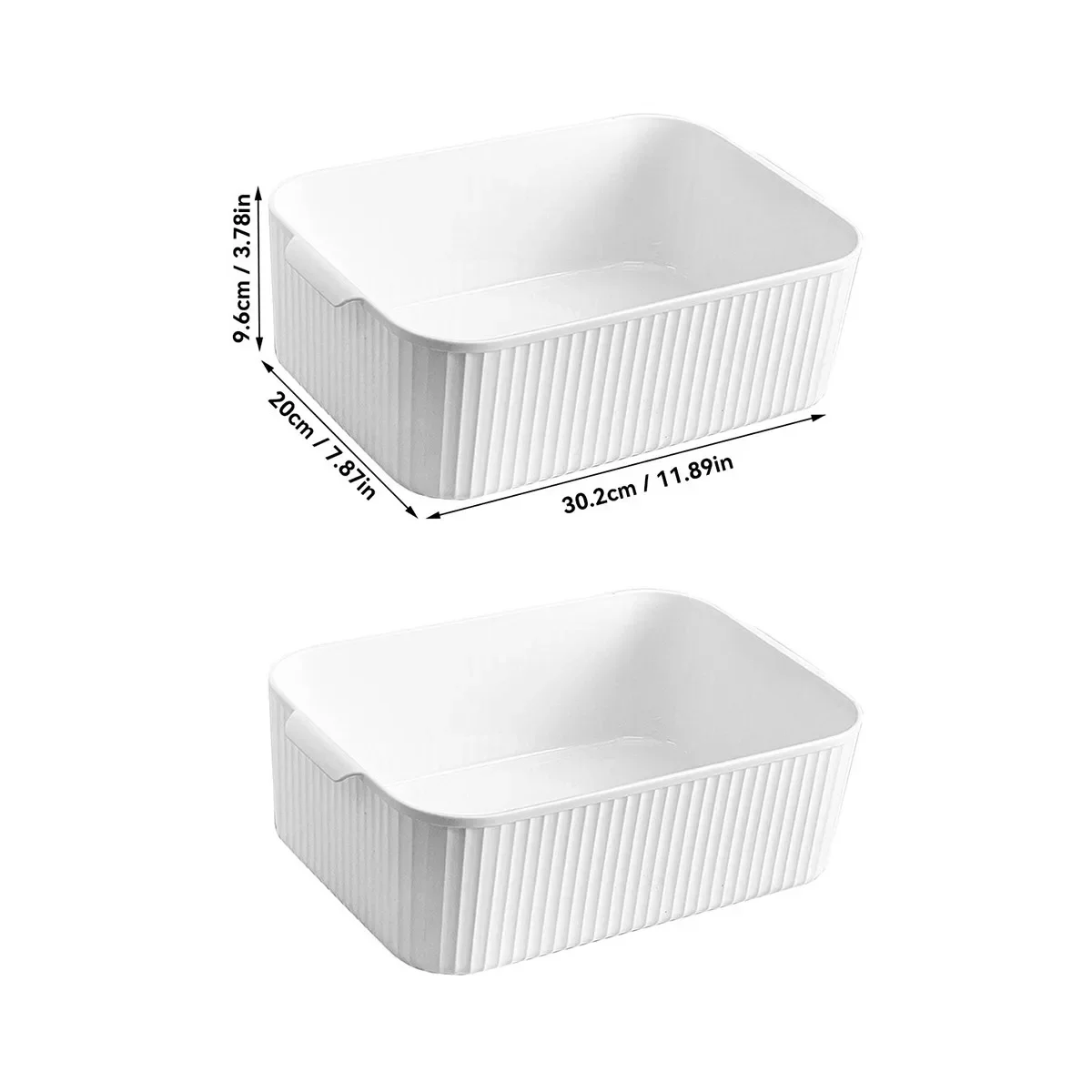 Ruime, stevige plastic opbergdoos, multifunctioneel, voor snacks, speelgoed, cosmetica, badkamer- en keukenopbergorganizer