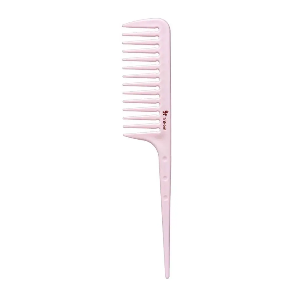 

Portable Wet Curly Hairdress Wide Tooth Comb Hair Styling Tool Salon Dyeing Wide Curly Hair Brush Pink Anti-static Hair Salon
