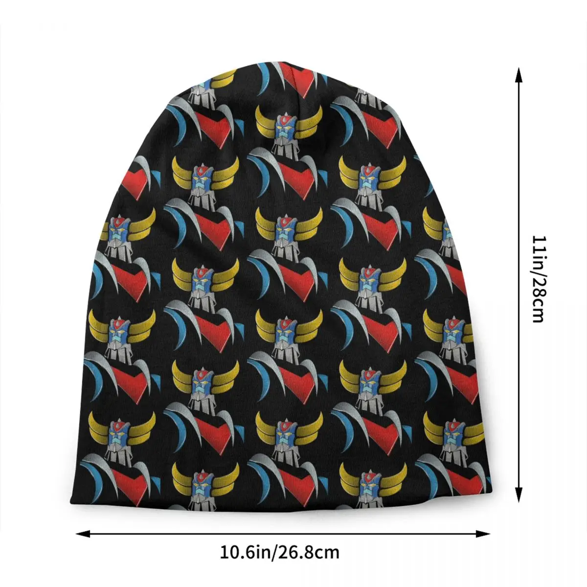 Custom Comic G-Grendizeres Skullies Beanies Caps For Men Women Trend Winter Warm Knitting Hat Adult Mangas Bonnet Hats