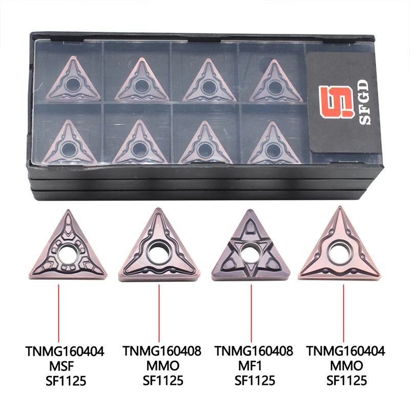 High Quality TNMG160404 MMO MSF SF1125 External Turning Tools TNMG160408 MF1 Carbide Insert TNMG Lathe Tools For Stainless Steel