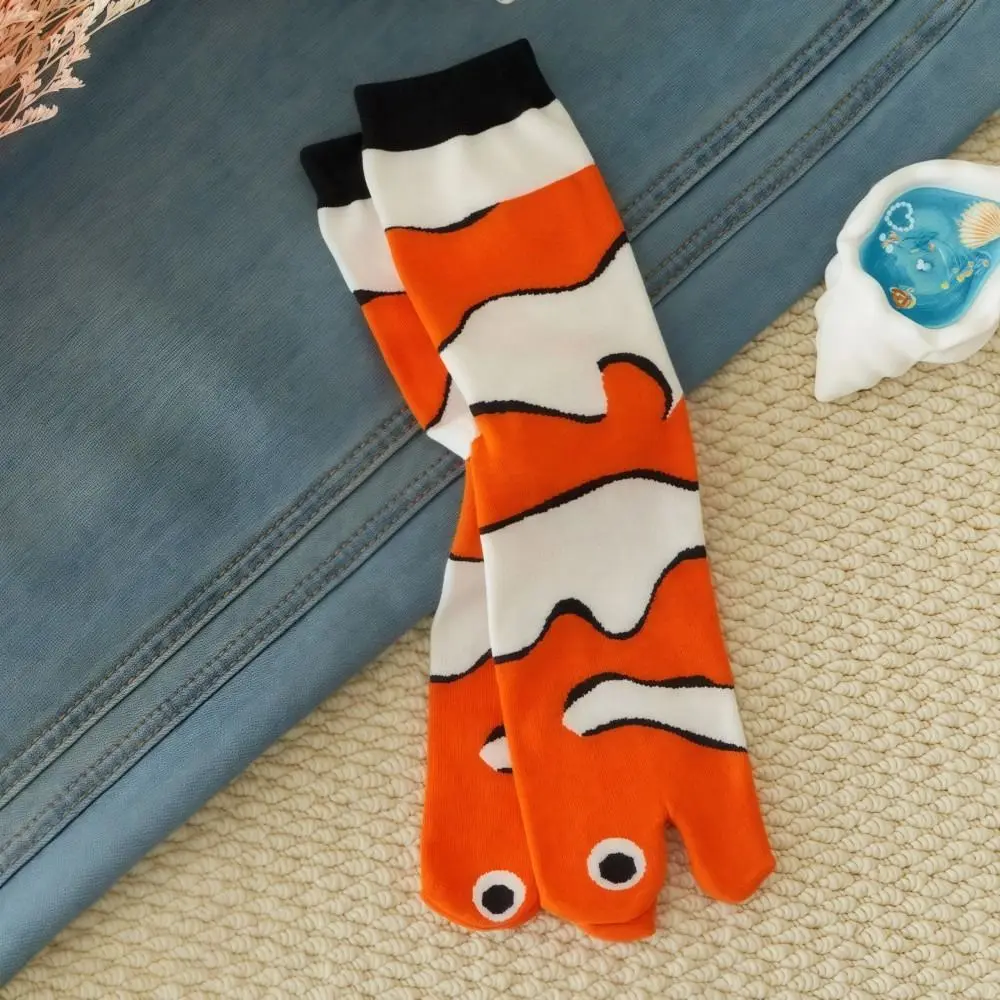 Mode Dolfijn Krokodil Kat Teen-sokken Comfortabel Ademend Mid-kalf Sokken Lange Stijl Zachte Dierenprint Sokken Dames
