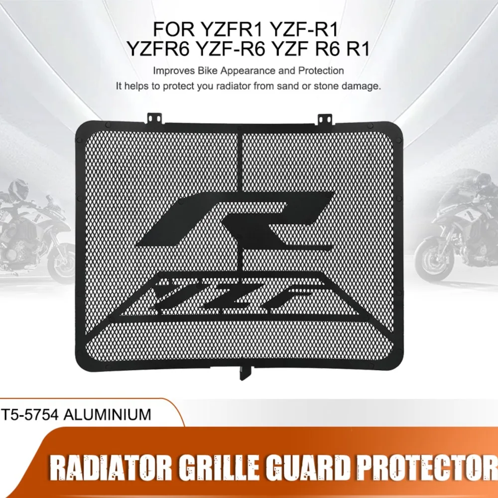 

FOR Yamaha YZFR1 YZF-R1 YZFR6 Motorcycle Accessories Radiator Grille Guard Protector Grill Protection Cover YZF-R6 YZF R6 R1