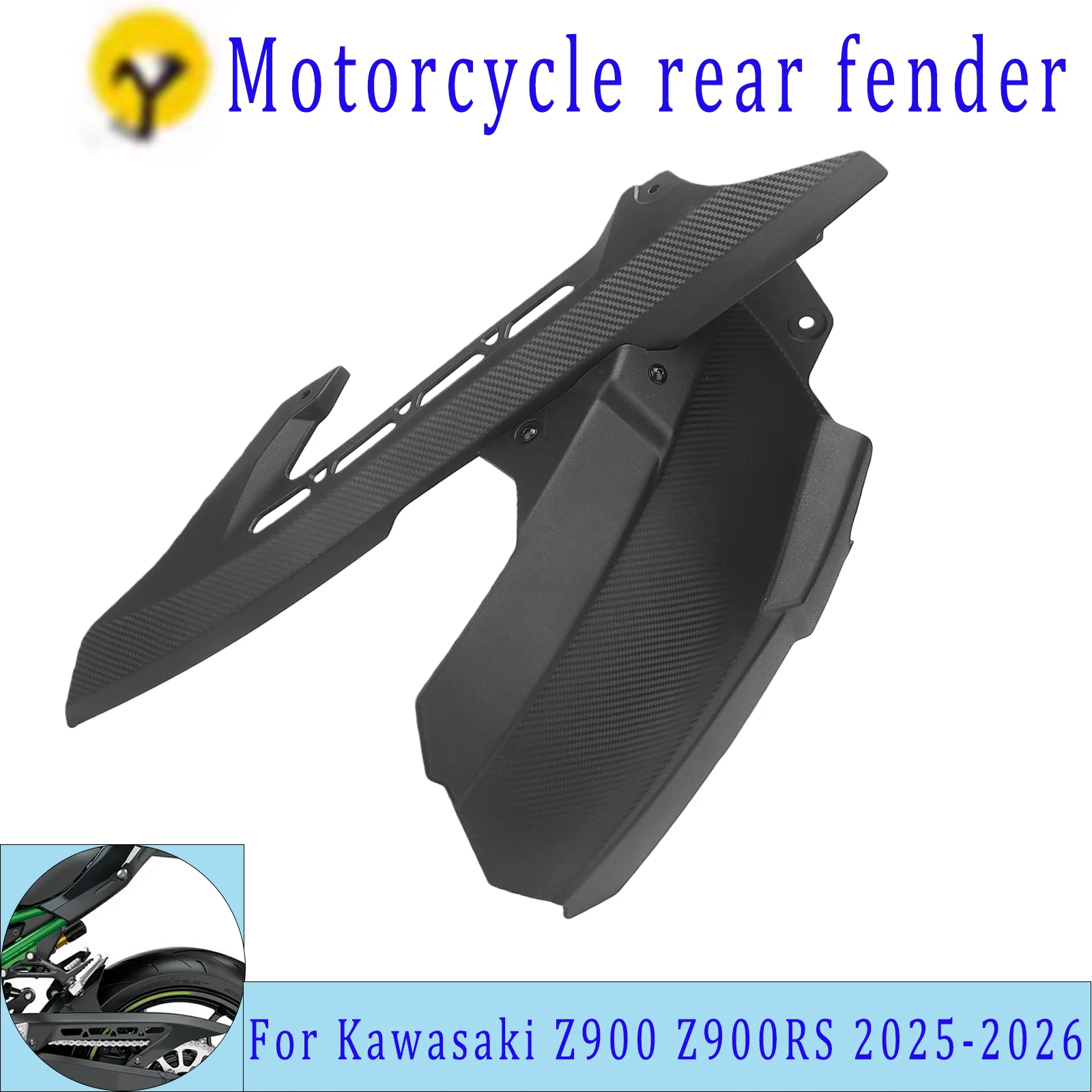 

For Kawasaki Z900 Z900RS 2025 2026 25-26 ABS New Model Motorcycle Rear Fender Splash Guard Mudguard Fairing Cover
