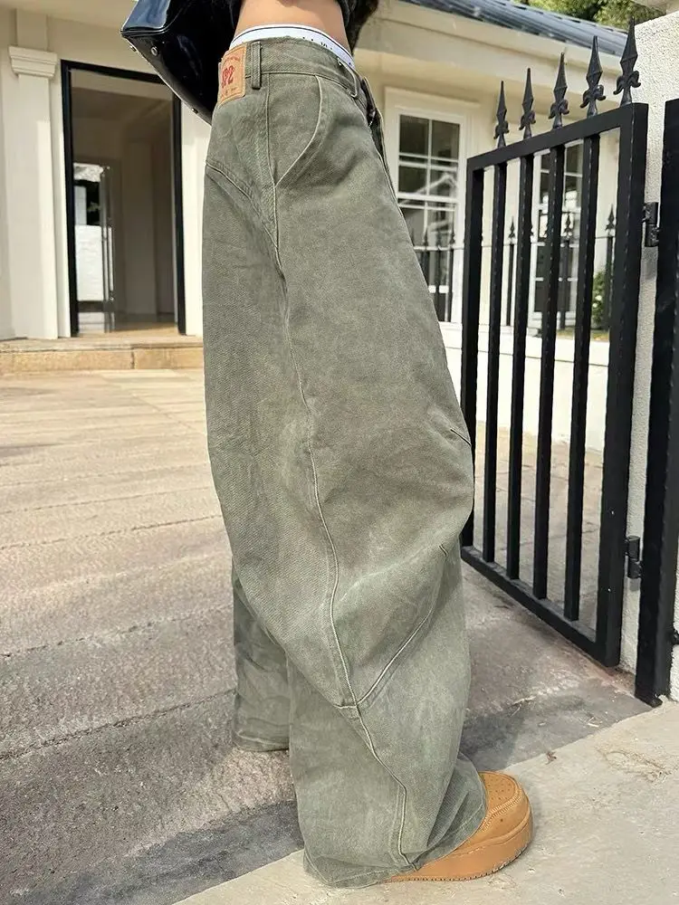 سراويل Scimitar النسائية المطرزة الشتوية الصوفية كبيرة الحجم سميكة مبطنة بالصوف البضائع في الهواء الطلق واسعة أرجل يندبروف الشارع الشهير #4