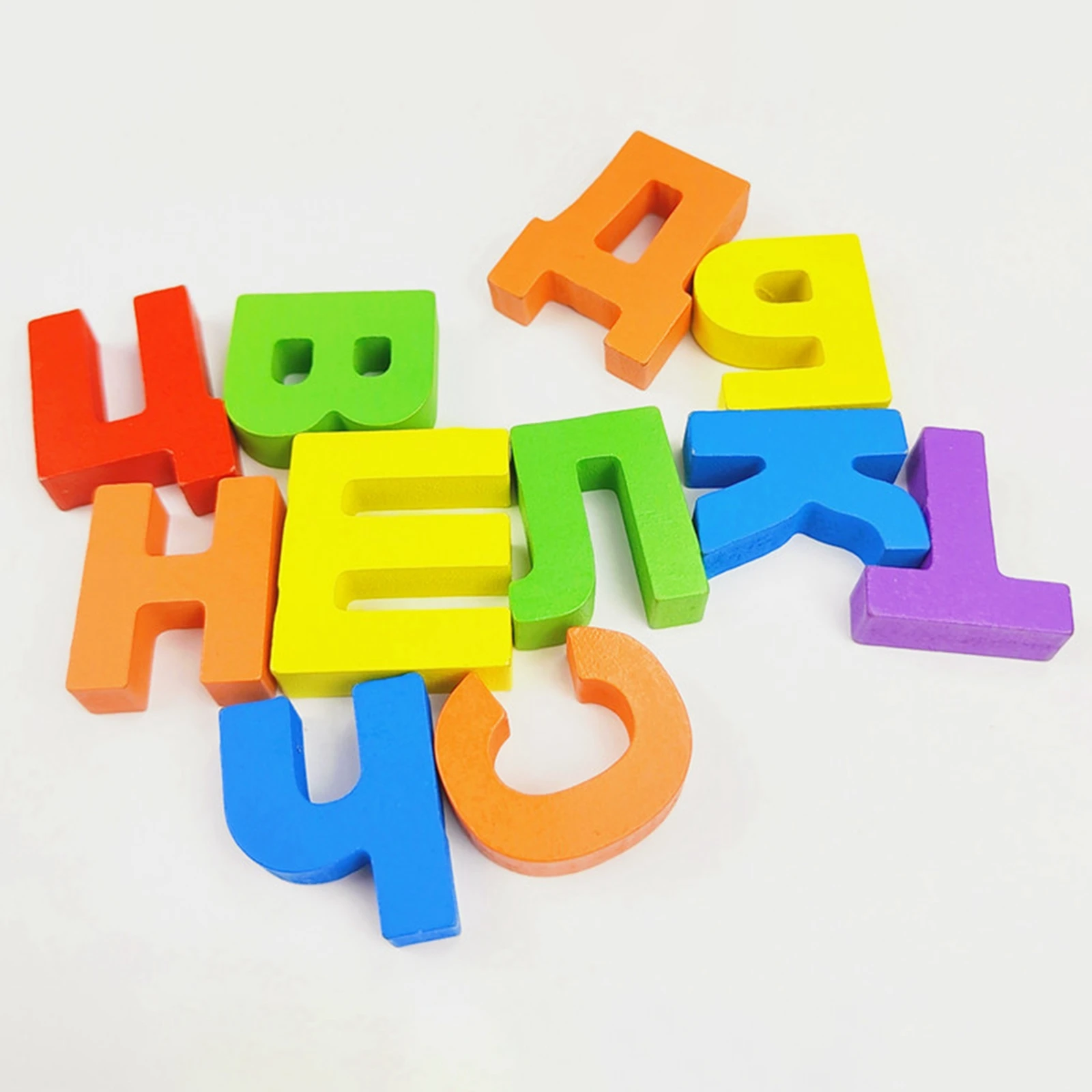 Russian Alphabet Jigsaw Words Blocks Wooden Pegged Puzzles Preschool Toy Letters and Numbers for Babies Toddlers