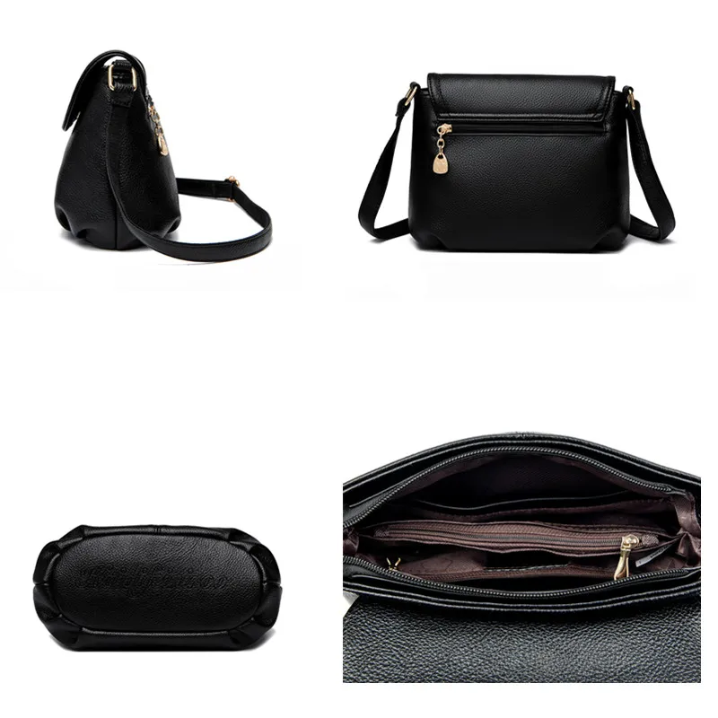 حقائب كتف مفردة بسيطة للسيدات عصرية عالية الجودة من جلد البولي يوريثان، محفظة صغيرة أنيقة بغطاء قلاب للاستخدام اليومي والسفر