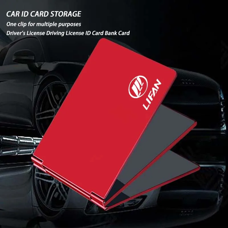 Car Driver'S License Cover Metal Key Card ID Bag For Lifan KPR200 KPV150 125CC KP 150 X60 620 320E 820EV Engine 2024 Accessories