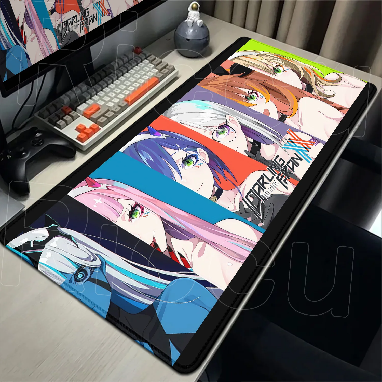 

Large Gamer Mouse Mat Anime DARLING in the FRANXX Gaming Mouse Pad XXL Office Table Rubber Non-slip Rugs Zero Two Laptop Deskmat