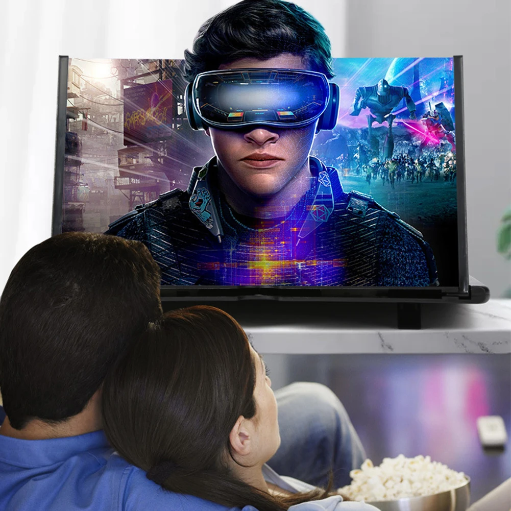 16" Ultra Clear Screen Magnifier Magnifying Projector Screen Enlarger Amplifier Phone Screen Magnifier For All Smartphones