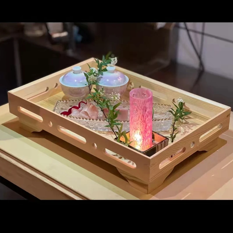 

New pine rectangular tray sashimi sushi plate