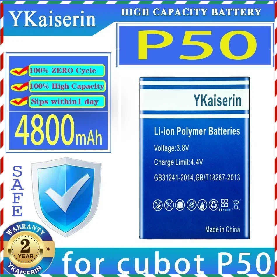 بطارية بديلة YKaiserin لبطاريات الهاتف المحمول Cubot P50 ، ip 50 J9