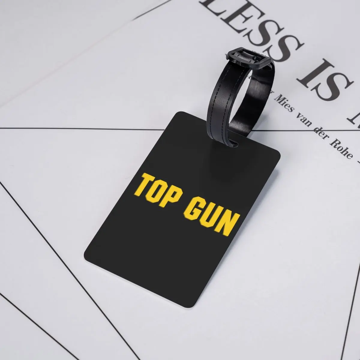 Maverick Top Gun Etiquetas de equipaje personalizadas, etiqueta de identificación, cubierta de privacidad