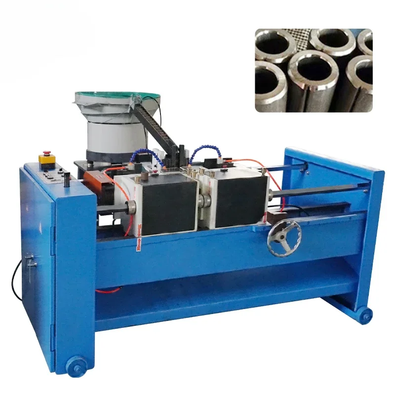 High speed stable supplier dual head polishing, deburring, and chamfering machine