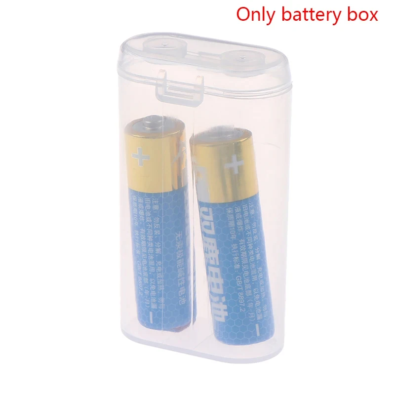 1/5/10 Pcs18650 PP Plastic Battery Storage Case Waterproof 2-Slot 18650 Battery Holder Round 2-Cell 18650 Battery Organizer